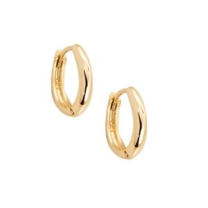 Brinco Ouro 18K Argolinha Lisa 11mm